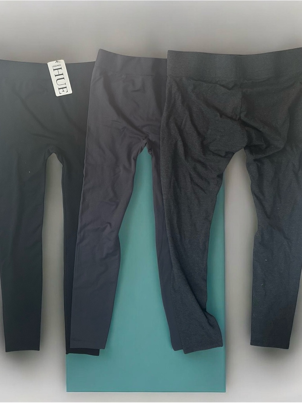 HUE Women's Black Leggings 3-Pack